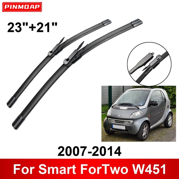 2PCS Limpiaparabrisas Para Smart Fortwo W451 2007-2014 23 + 21 Limpiaparabrisas Delanteros Escobillas Cuchilla Accesorios 2007 2008 2009 2010 2011 2012 2013 2014-image