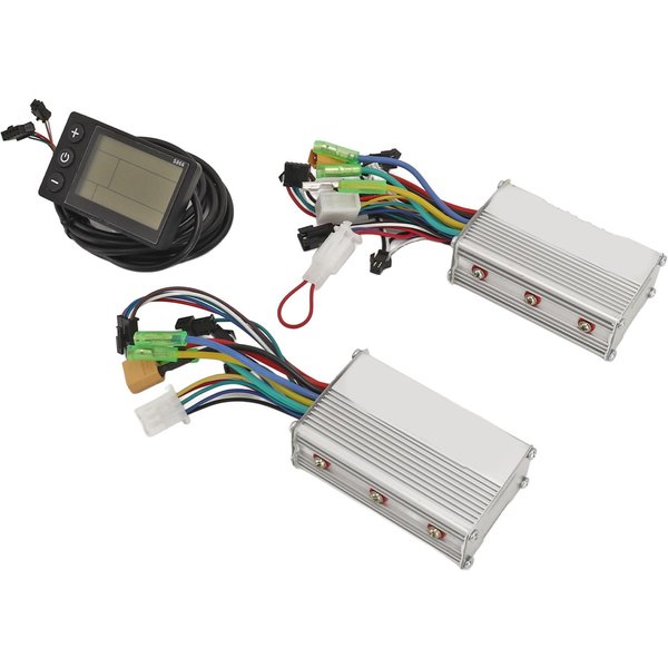 Zestaw Kontrolera Do Roweru Elektrycznego 24V 36V 48V 500W 25A PodwóJny NapęD Sterowanie PręDkośCią Z WyraźNym Ekranem Lcd-image