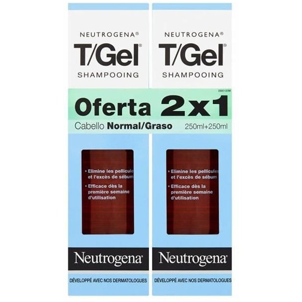 Neutrogena - Neutrogena T/Gel Champú Para Cabello Graso & Normal 2X250Ml-image