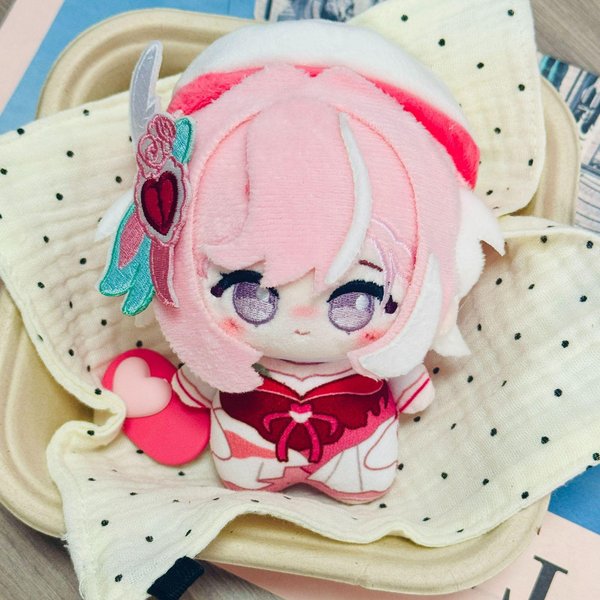 Honkai Impact 3Rd Elysia Pluszowa Lalka Mini BawełNiana Lalka Breloczek RóżOwe WłOsy Postać Z Gry MięKki Pluszak Dla FanóW Dzieci Prezent Urodzinowy 10Cm-image