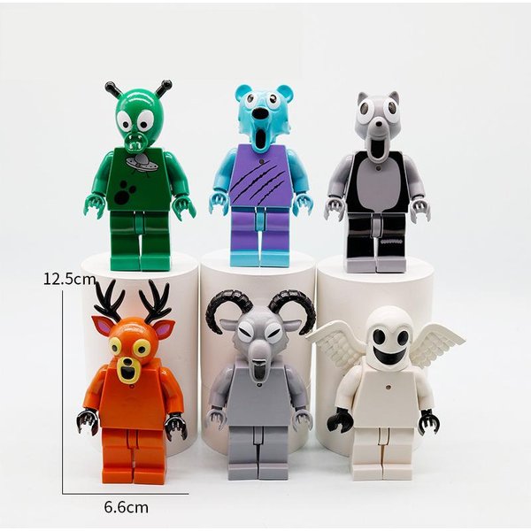 99 Nocy W Lesie Figurki 6 Szt./Zestaw Figurki Figurka Sowa Koza Wilk Jeleń 99 Nocy W Lesie Figurka Plastikowa Zabawka Prezent Black-image