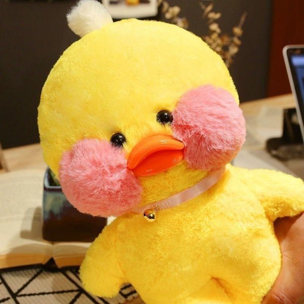 30Cm Pluszowa Kaczka Lalafanfan Urocze Pluszowe Zabawki ŻółTa Kaczka Przytulanka Flifan Kaczka Kawaii Pluszowe ZwierząTka Pluszowe ZwierząTka Poduszka MięKka Zabawka-image