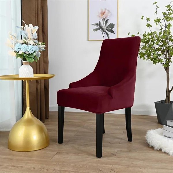 Funda De Silla NóRdica Inclinada Funda De SillóN De Respaldo Alto Fundas EláSticas De Silla De Comedor Con Acento Funda De Asiento De Oficina El Fiesta En Casa 1Pc Chair Cover-image
