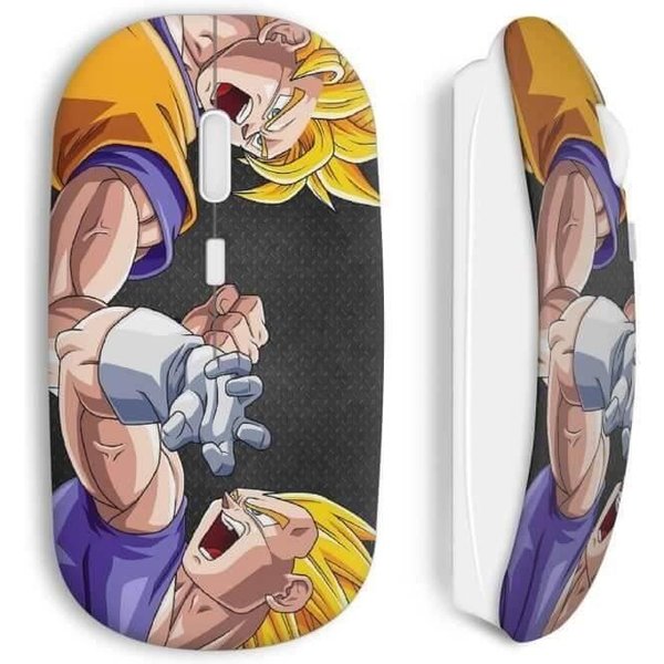 Mysz Bezprzewodowa - Dragon Ball Z - Goku Vs Vegeta - Czarna - USB - Kompatybilna Z Mac I PC-image