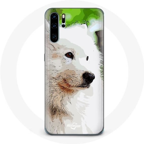 Funda - Huawei - P30 - Flexible - Perro Samoyedo - Blanco Blanco-image