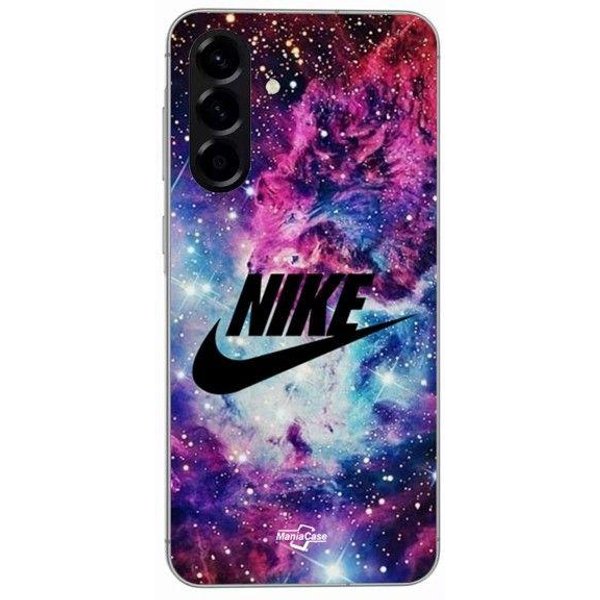 Funda - Maniacase - Samsung Galaxy A56 - Silicona - Flexible - Logo Nike Negro Negro-image