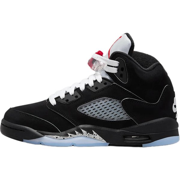 Zapatillas Para NiñOs Air Jordan 5 Retro OG GS Black Metallic Reimagined Blanco MetáLico-Plateado Rojo Fuego HF3976-001 35.5-image