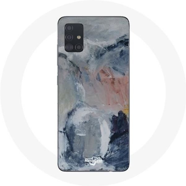 Funda - Maniacase - Samsung Galaxy A51 5G - Gris - Textura Abstracta - Flexible Gris-image