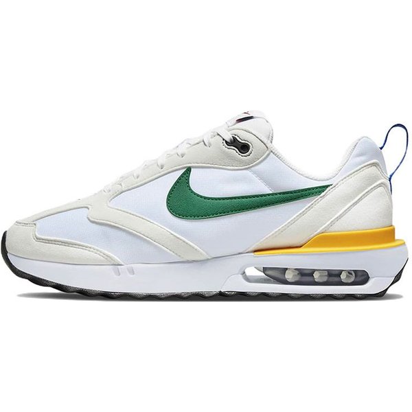 Nike Air Max Dawn Tela Cuero Deportes Comodidad AbsorcióN De Impactos Antideslizante Resistente Al Desgaste Zapatillas Casuales De CañA Baja Hombre Zapatilla Blanco Verde DV3489-100 45 White-image