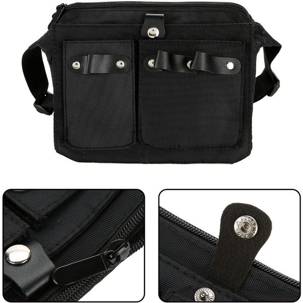 Bolsa Profesional Para Herramientas De PeluqueríA Contenedor Para Tijeras Y Peines CinturóN De Cintura-image