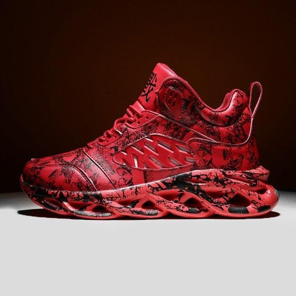 Zapatillas Casuales Para Hombre Graffiti Blade Plataforma Zapatillas Chunky Zapatos Deportivos Para Hombre Zapatos Para Correr Tenis Zapatos De Baloncesto Masculinos Talla 46 38 Rojo-image