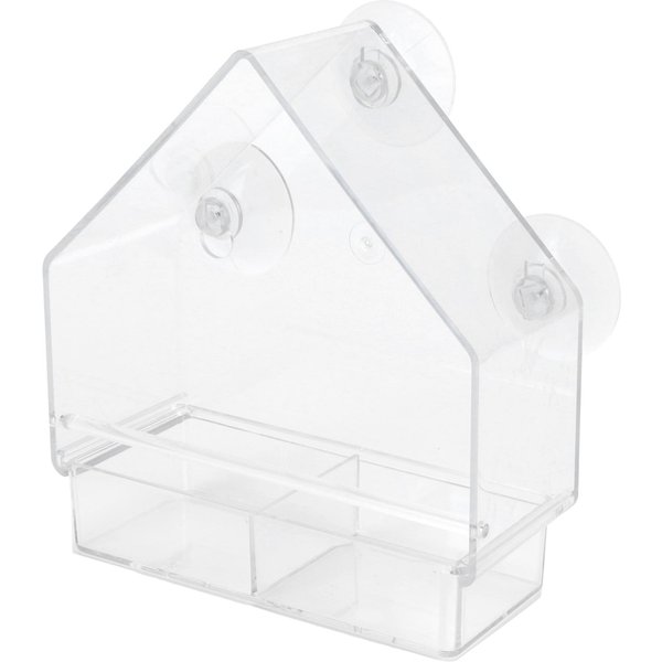 Comedero Colgante Para PáJaros Para Interior Y Exterior PS Transparente Herramienta Para Alimentar PáJaros PequeñOs-image