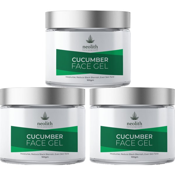 Gel Facial Pepino Neolith || Iluminador, Hidratante, Brillo Natural || Sin Parabenos || 100 G 100 ML Verde-image