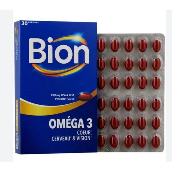 Bion 3 Omega 3 CorazóN, Cerebro & VisióN - 30 CáPsulas-image