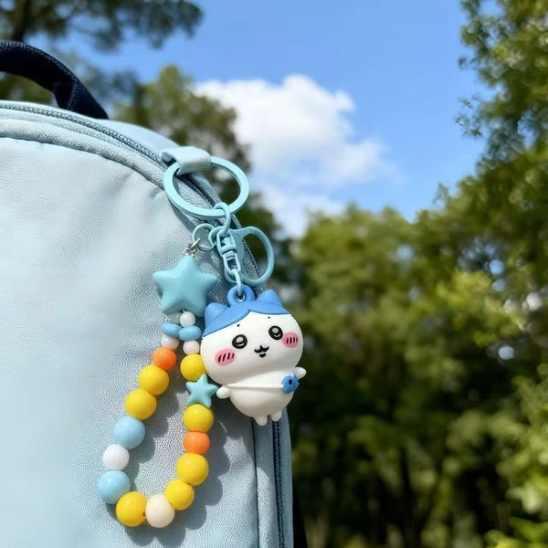 Kawaii Chiikawa KreskóWkowy Breloczek Wisiorek Uroczy Hachiware Usagi Lalka Mini Urok Akcesorium Do Torebki Prezent Dla MiłOśNika Anime UrodzinyŚWięTo Gray-image
