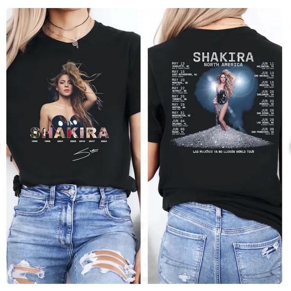 Camiseta De Concierto De Shakira 2026 Las Mujeres Ya No Lloran Camiseta Del Tour Mundial. Xxxl Gray-image