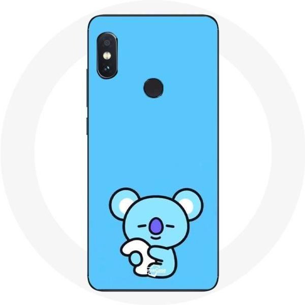Funda Para Xiaomi Redmi Note 5 Pro Bangtan BTS BT21 Koya RM Fondo Azul-image