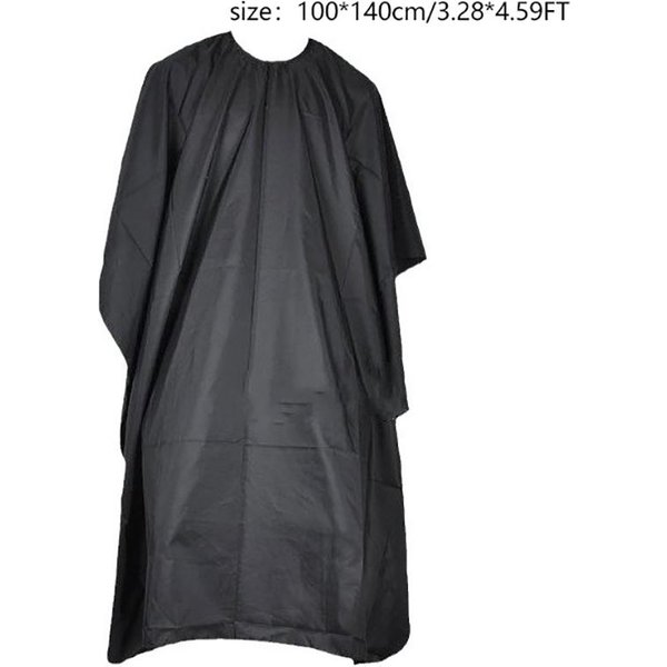 Peleryna Do StrzyżEnia WłOsóW Pro Salon Fryzjerski Fartuch Fryzjerski Barber Czarny Wodoodporny Fartuch Fryzjerski Peleryny Do StrzyżEnia WłOsóW 100*140Cm Black-image