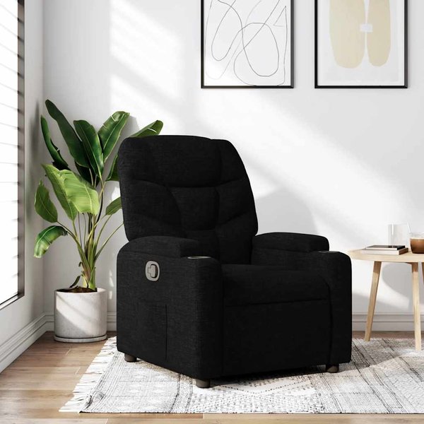 Vidaxl SillóN Cama, Negro, Tapizado En Tela-image