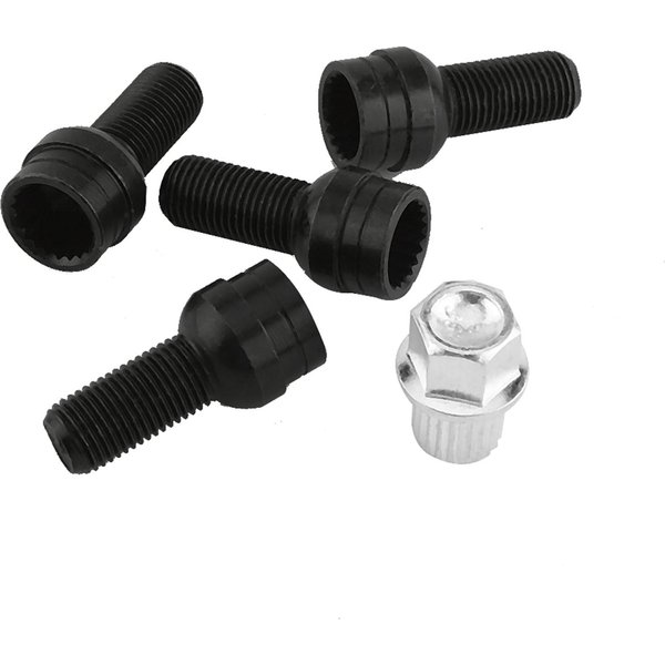Zestaw 4+1 śRub Kół I NakręTek ZabezpieczająCych Z Kluczem Do Golfa 4 MK4 B5 1998?2005 8D0601139F-image