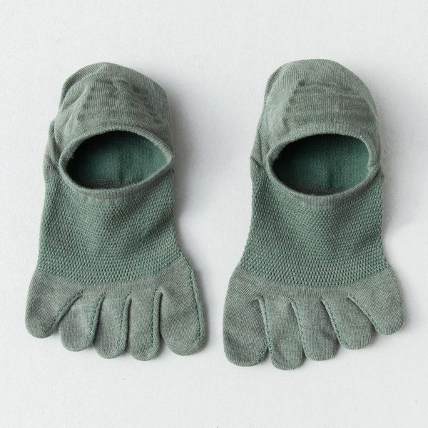 Calcetines Invisibles De Cinco Dedos Para Hombre, Calcetines Con Punta Dividida, Calcetines NáUticos Absorbentes Del Sudor De AlgodóN EláSticos Transpirables Informales Gray-image