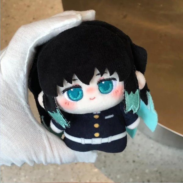 10Cm Anime Demon Slayer Kimetsu No Yaiba Pluszowy Kamado Tanjiro Agatsuma Zenitsu Hashibira Inosuke Tomioka Giyuu Breloczek Lalka Zabawki 10Cm-image
