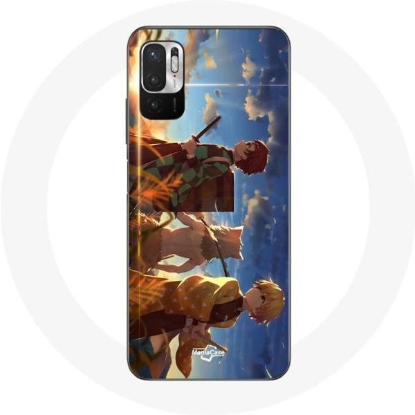 Coque Pour Xiaomi Poco M3 Pro Tanjiro Inosuke Et Zenitsu Demon Slayer Kimetsu No Yaiba Anime Manga-image