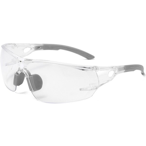 Przezroczyste Odporne Na Wiatr I Piasek Okulary Ochronne Do AktywnośCi Na ŚWieżYm Powietrzu I Pracy Laboratoryjnej Odporne Na Uderzenia Soczewka PC Okulary White-image