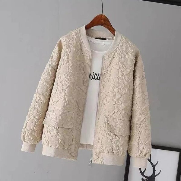 Kurtka WiatróWka Damska Kurtka WiatróWka Damska Na Wiosnę I Jesień L Beige-image