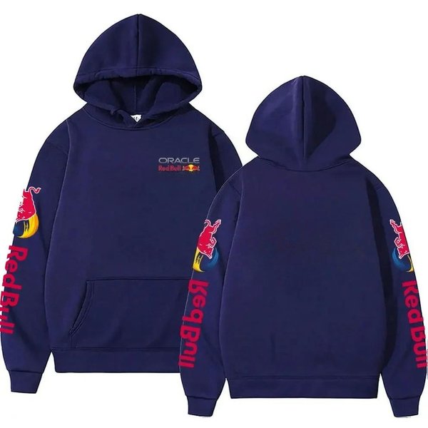 Nowa MęSka Bluza Z Kapturem Jesień Zima DłUgi RęKaw CiepłY Pulower Modny Outdoor Wygodny CiepłY LuźNy Hoodie M Kolor Granatowy-image
