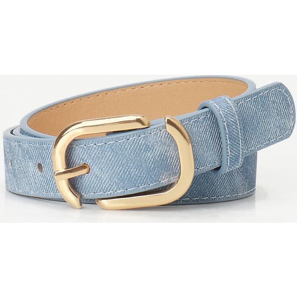 CinturóN Simple Nuevo Para Mujer Moda VersáTil CinturóN Para Jeans CinturóN Mujer Azul-image