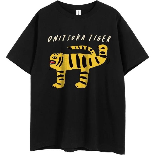 Unisex Unisex Onitsuka Tiger Dibujos Animados Camiseta De Mujer Estampada Camiseta Divertida Y2K GráFico Top Camisetas Ropa De Mujer M-image