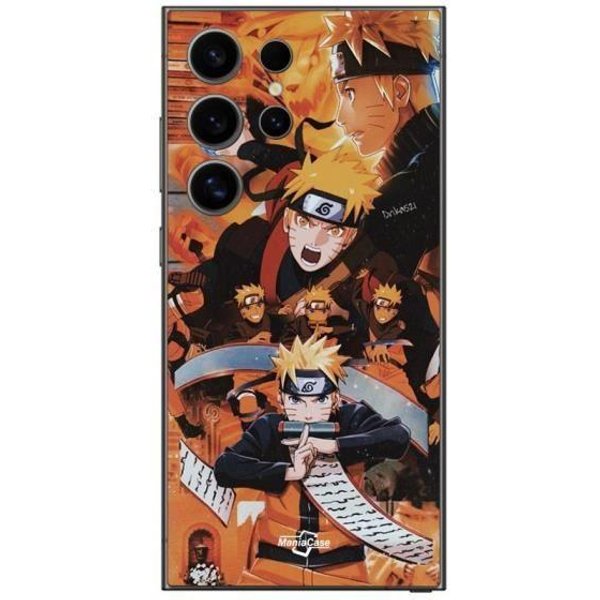 Coque - Maniacase - Samsung Galaxy S25 Ultra - Noir - Naruto Uzumaki - Souple-image