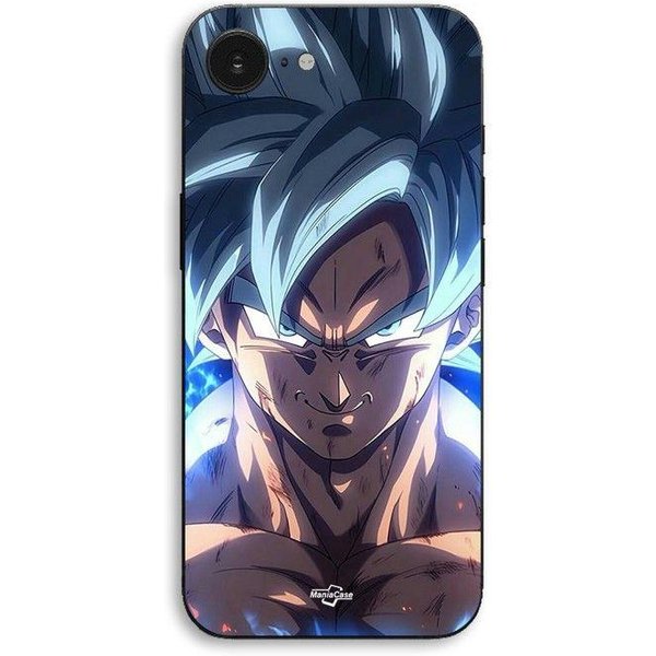 Coque De TéLéPhone - Maniacase - Iphone 17E - Silicone TPU - Noir - Dragon Ball Z Goku Ultra Instinct-image