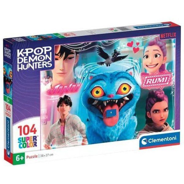 Clementoni - Cazadores De Demonios K-Pop - Puzzles 104 Piezas - Puzzle Infantil - A Partir De 6 AñOs - Juni - Rumi - Netflix-image