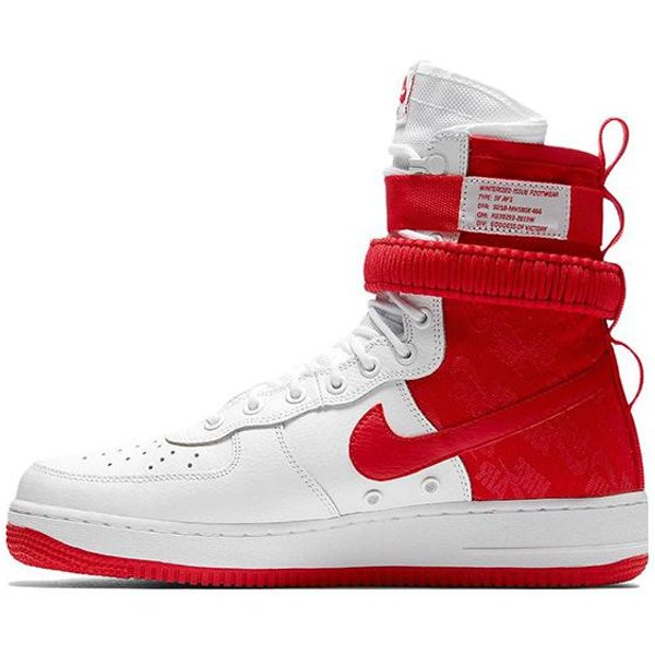 Nike SF Air Force 1 High BiałY Czerwony Uniwersytecki Ar1955-100 42.5-image