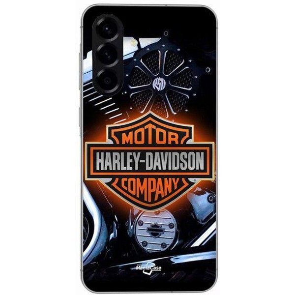 Funda - Maniacase - Samsung Galaxy A36 - Silicona - Negro - Logo Harley Davidson Negro-image