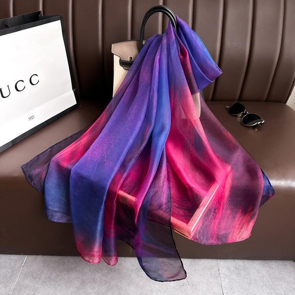 Bufanda De Seda DiseñO De Moda Chal Envoltorios Femenino Pashmina Estolas De Playa Hijab Para La Cabeza PañUelo Para La Cabeza Echarpe Para Mujeres Foulard Femenino Pink-image