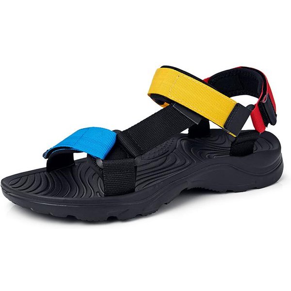 Sandalias De Alta Calidad Para Hombre, Sandalias De Playa, Zapatos Casuales CóModos, Sandalias Ligeras De Verano De Gran TamañO Para Hombre, Sandalias Romanas CóModas 41 Black-image