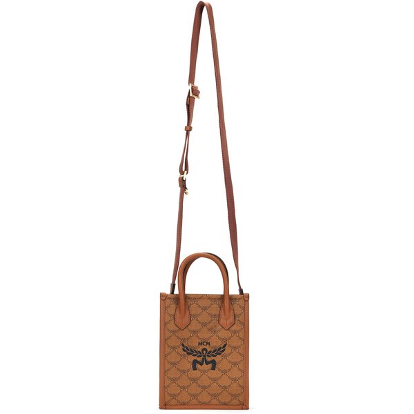 MCM Himmel Classic Hoja De Laurel Logo Bolso Tote De Cuero Bolsos Tote Para Mujer MMTEAAC02CO001 Basic Set (Bag+Dust Bag) Brown-image
