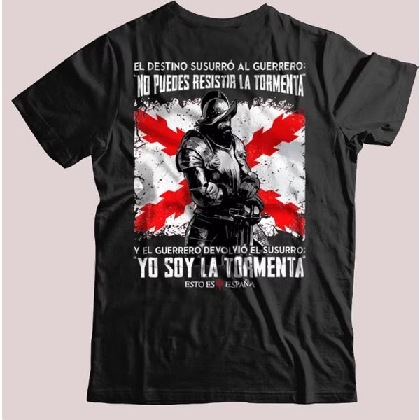 Bandera De Cruz BorgoñA Tercios EspañOles Esto Es EspañA Camiseta Manga Corta Casual AlgodóN Cuello Redondo Verano Unisex Camiseta 3XL Gray-image