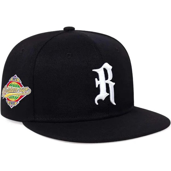 Gorra Unisex Letra R Bordado Lateral Planeta Hip-Hop Primavera OtoñO Ajustable Casual Snapback Gorras De BéIsbol Sombrero Protector Solar Para Exteriores-image
