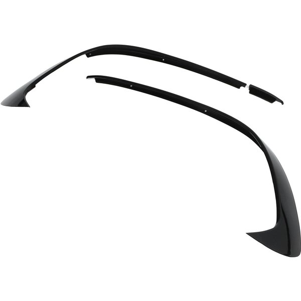 3 Piezas Negro Brillante Spoiler De Parachoques Delantero Splitter Embellecedor Repuesto Para Mercedes?¿Benz A?Clase W176 Black-image