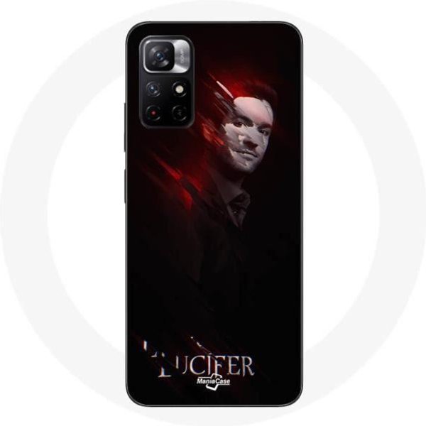 Coque Maniacase Pour Redmi Note 11 5G Lucifer SéRie Fond Noir Negro-image