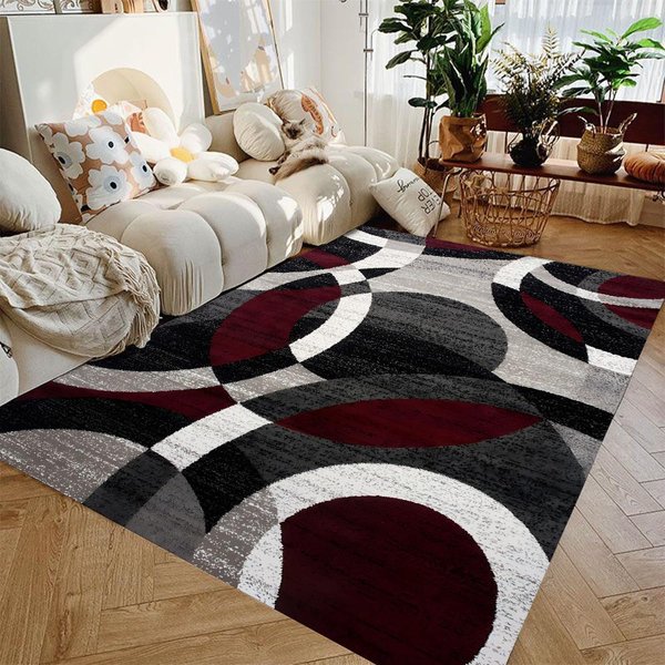 Dywan Geometryczny Nordycki Do Salonu Nowoczesny Luksusowy WystróJ Sofa Stolik DużE Dywany Dywaniki ŁAzienkowe Alfombra Para Cocina Tapis 40X60Cm Gray-image