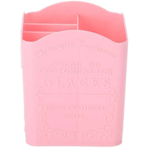 Caja De Almacenamiento PapeleríA CosméTicos Y Contenedor De Herramientas De Manicura Con PatróN De La Torre Eiffel Morado-image