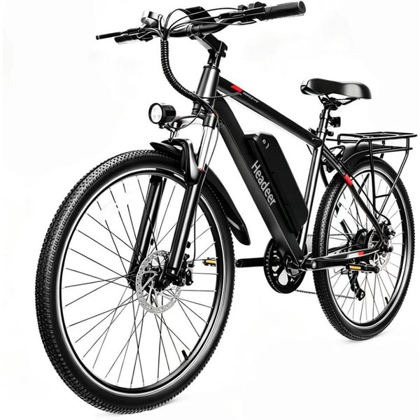 Headeer BK1350 Bicicleta EléCtrica Para Adultos Motor Sin Escobillas De 500W BateríA De Litio De 48V 15AH Ruedas De 26 Pulgadas Bicicleta EléCtrica Plegable Para Desplazamientos Urbanos Diarios Negro-image