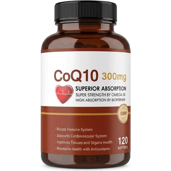 Zebora Coq10 300Mg - Salud Del CorazóN Y Soporte EnergéTico (120 CáPsulas Blandas) 1Pack-image