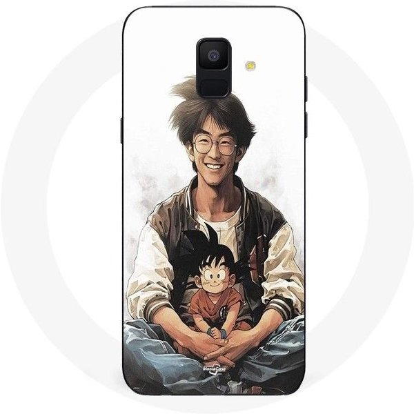 Funda De TeléFono - Maniacase - Samsung Galaxy A6 2018 - Akira Toriyama Goku - Silicona - Negro Negro-image