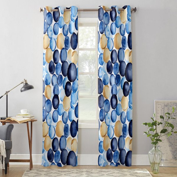 Akwarelowa Tekstura Makaronika ZasłOna Okienna Do Salonu Luksusowa Lambrekina Do Sypialni Dekoracja Domowa Kuchni ZasłOna 135W X 60H(Cm) X1 Gray-image